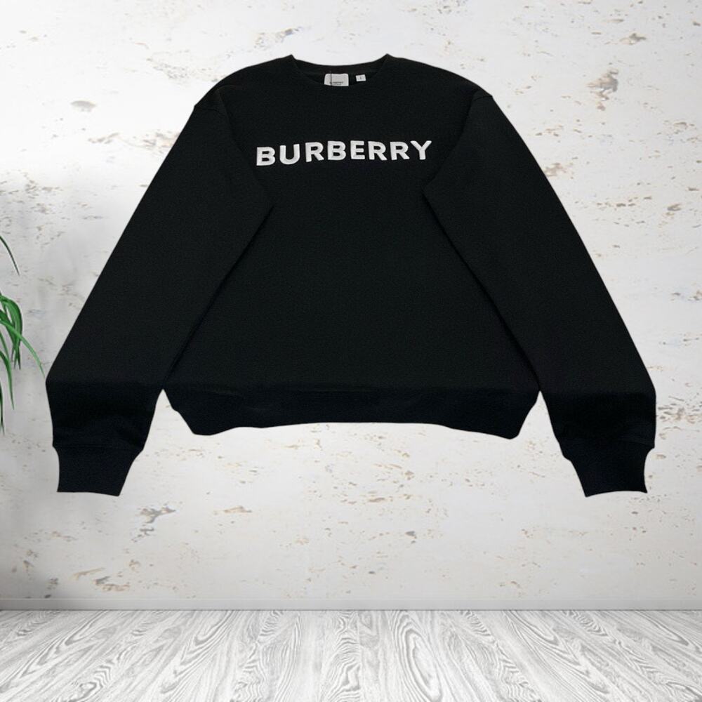 Burberry Round Neck Patchwork Sweatshirt